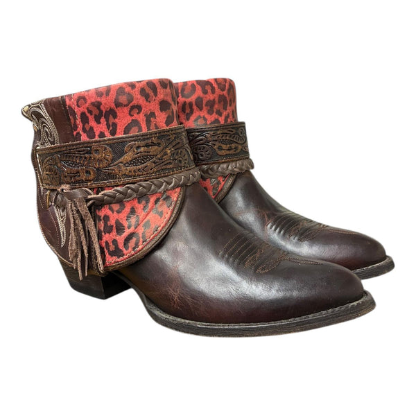 10.5 Brown & Pink Leopard Canty Boots®