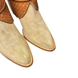 9 Tan Rough Out & Quilted Leather Canty Boots®