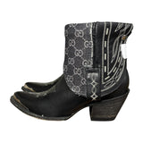 7.5 Black & Designer Denim Canty Boots®