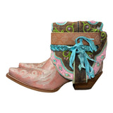 7 Pink & Multicolor Inlay Canty Boots®