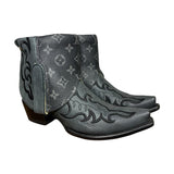 7.5 Embroidered Black & Designer Canty Boots®