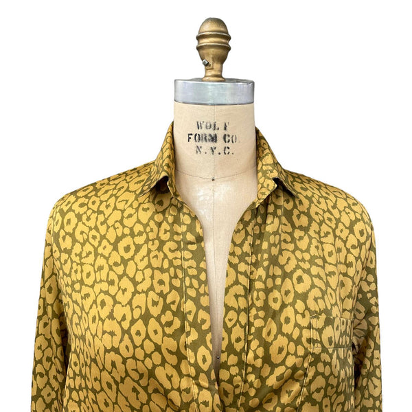 Yellow Leopard Taous Blouse