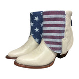7 Cream & American Flag Denim Canty Boots®