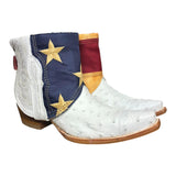 9 Exotic White & American Flag Canty Boots®