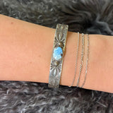 Sterling Silver & Gold Hills Turquoise Cuff