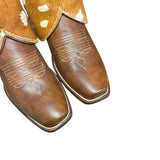 7 Brown & Spotted Hair-on Hide Canty Boots®