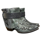 7 Embroidered Black & Camo Leather Canty Boots®