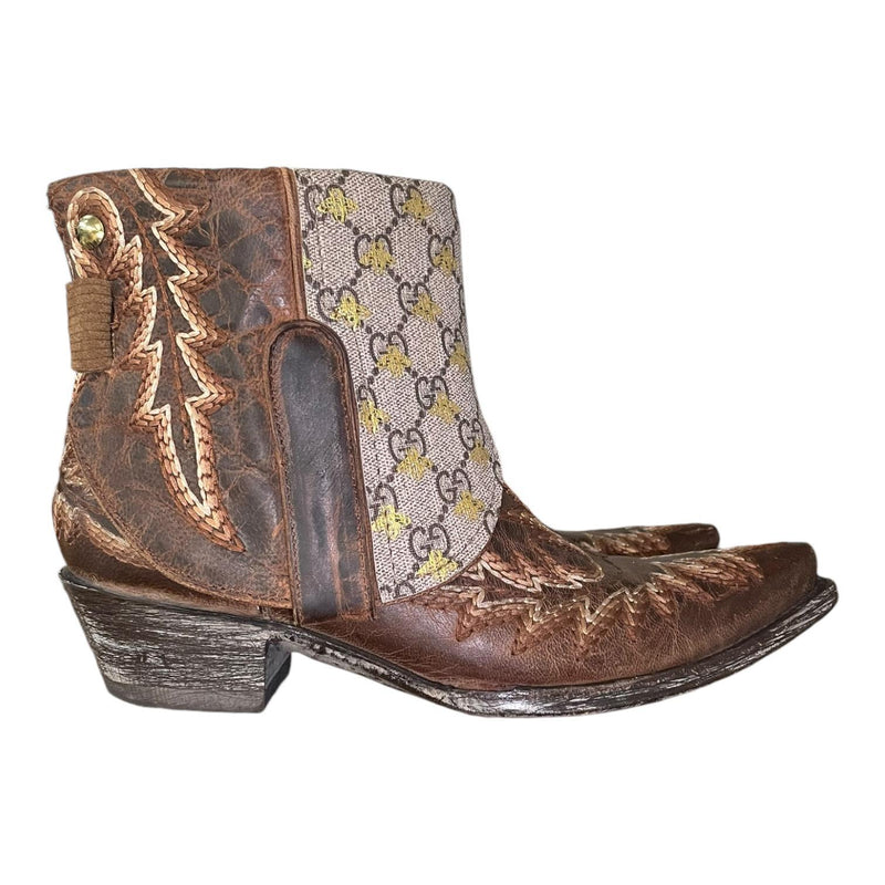 8 Embroidered Brown & Designer Canty Boots®