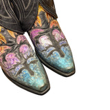 6.5 Black & Multicolor Shimmer Canty Boots®