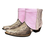 8 Pink Exotic & Designer Denim Canty Boots®
