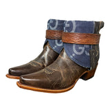 9.5 Brown & Designer Denim Canty Boots®