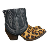 6.5 Leopard & Embroidered Black Canty Boots®