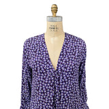 Purple Floral New Abaya Dress