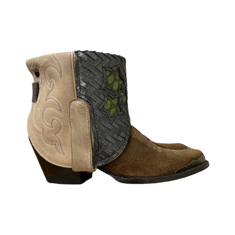 6 Two Toned & Silver Canty Boots®