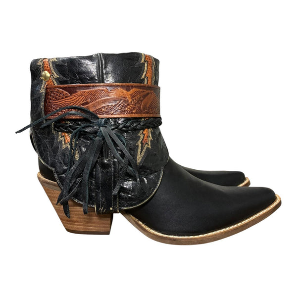9.5 Black & Exotic Inlay Canty Boots®