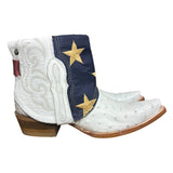 9 Exotic White & American Flag Canty Boots®