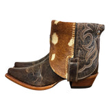 7.5 Brown & Spotted Hair-on Hide Canty Boots®