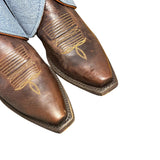 6 Brown & Blue Leather Canty Boots®