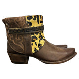 10 Brown & Leopard Hair-on Hide Canty Boots®