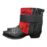 7 Embroidered Black & Horse Print Canty Boots®