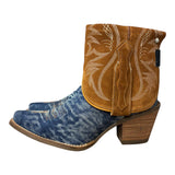 8 Denim Textile & Rough Out Canty Boots®