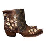 8 Brown Floral Embroidered & Designer Canty Boots®