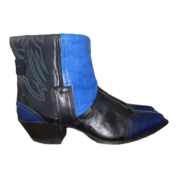 7 Black & Blue Exotic Canty Boots®