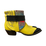 8 Yellow & Black with Rainbow Hide Canty Boots®