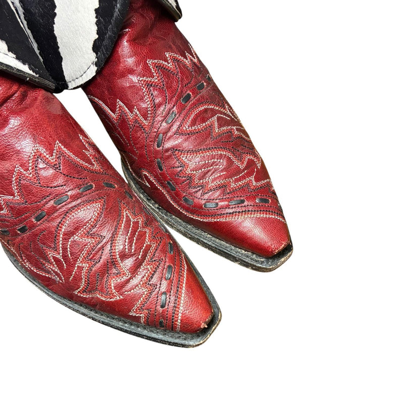 9 Two Toned & Striped Hair-on Hide Canty Boots®