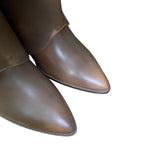8.5 Brown Stacked Heel Canty Boots®