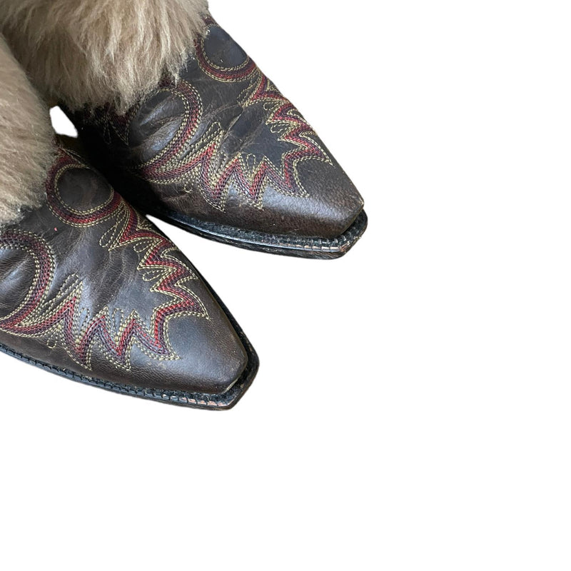 6.5 Brown & Beige Fur Canty Boots®