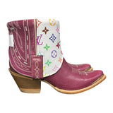 9 Embroidered Pink & Designer Canty Boots®