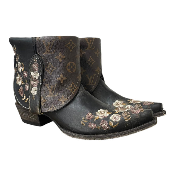 10 Black Floral Embroidered & Designer Canty Boots®