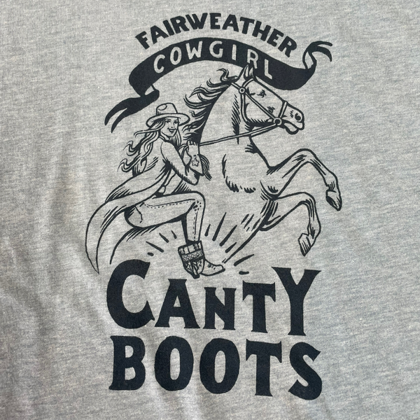 Unisex Light Blue Crew Neck Tee - Fairweather Cowgirl