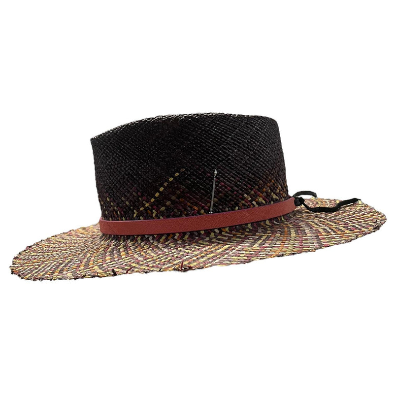 Multi Color Straw Hat - Size 7 1/8