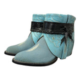 10.5 Embroidered & Exotic Baby Blue Canty Boots®