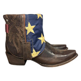 9.5 Dark Brown & American Flag Canty Boots®