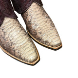 9.5 Exotic Pink & Purple Canty Boots® with Lightning Bolt