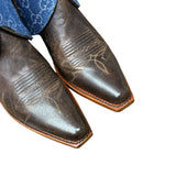 7.5 Embroidered Brown & Designer Denim Canty Boots®