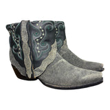 8.5 Black & Greenish Rough Out Canty Boots®