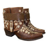 7 Brown & Floral Embroidered Canty Boots®