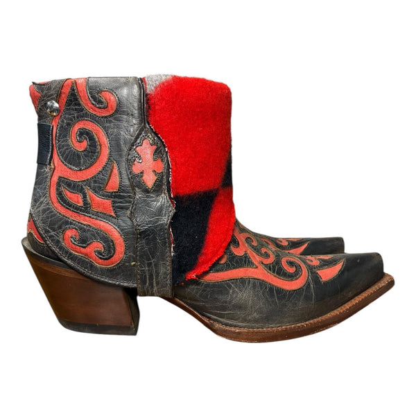 7.5 Two Toned Inlay & Wool Canty Boots®