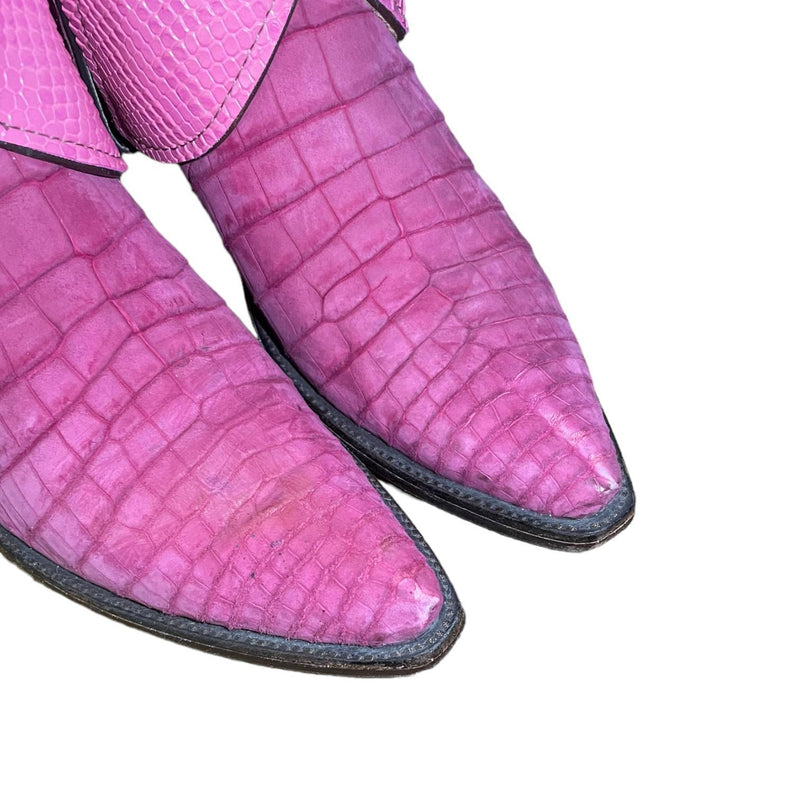 8 Exotic Pink & Rough Out Canty Boots®