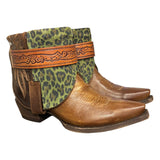 9 Brown & Green Leopard Canty Boots®