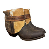 7 Brown & Spotted Hair-on Hide Canty Boots®