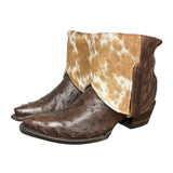 7 Brown Exotic & Cowhide Canty Boots®