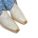 6 Embroidered White & Designer Canty Boots®