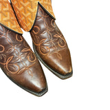 8 Brown Embroidered & Designer Canty Boots®
