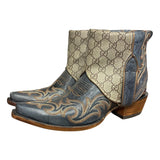 9 Embroidered Blue & Designer Canty Boots®
