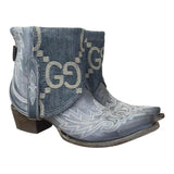 9 Dark Blue & Designer Denim Canty Boots®